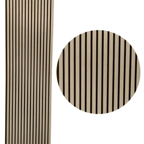 PANNEAUX ACOUSTIQUE EN LATTES DE BOIS WHITE OAK CRD